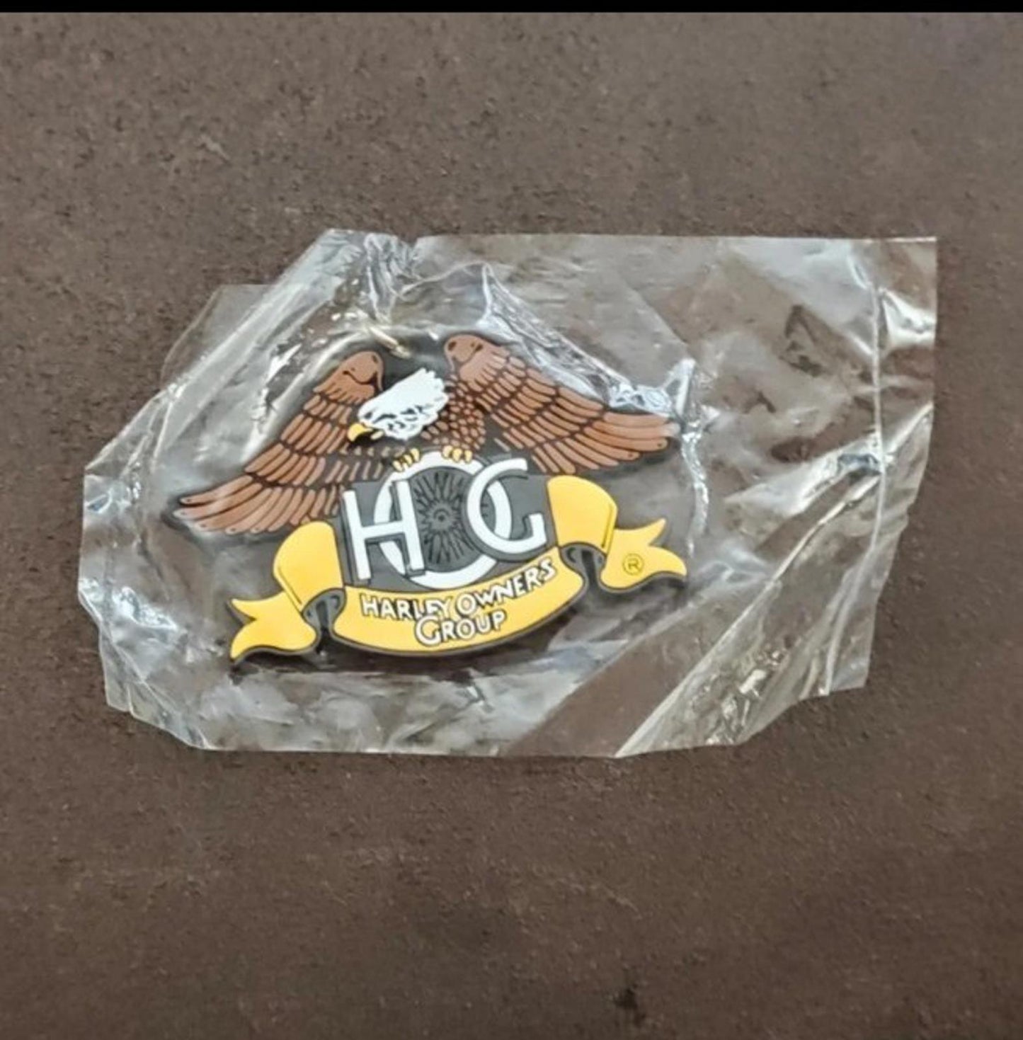 Collectible Harley-Davidson Owners Group (H.O.G.) Eagle Claw Rubber Keychain Fob