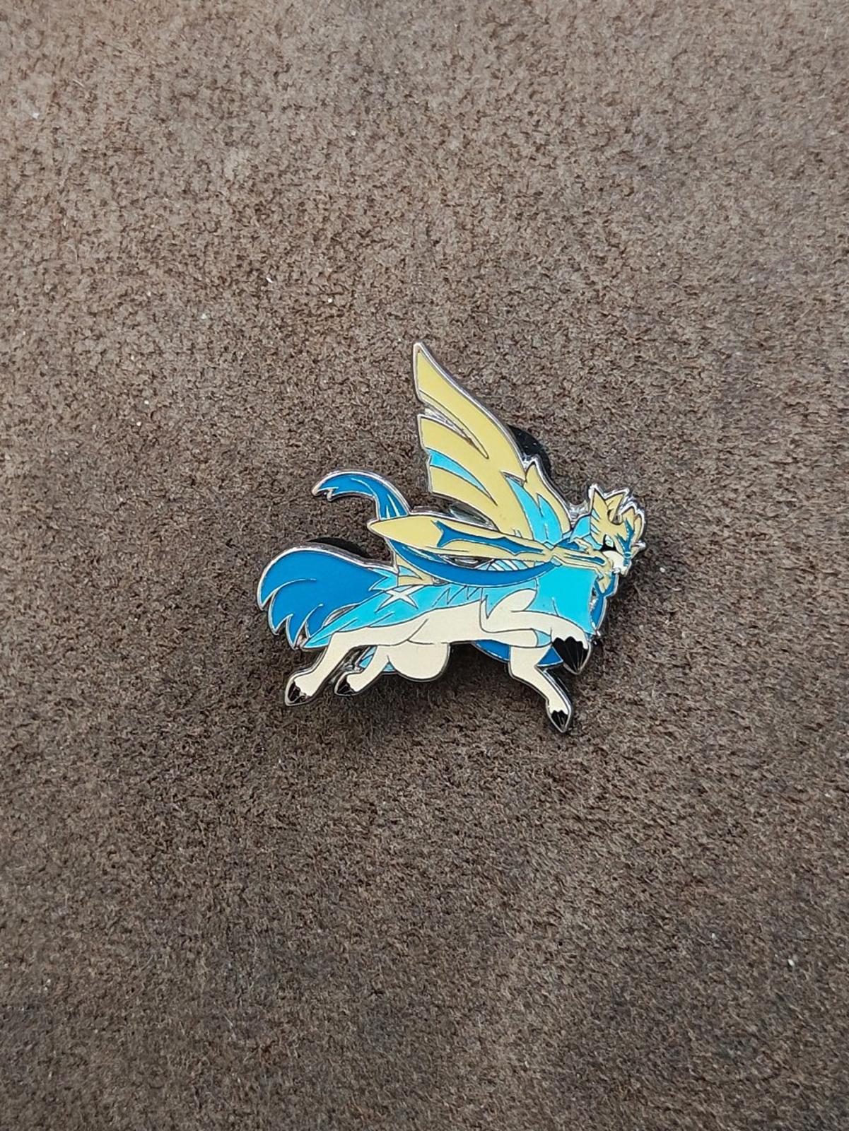 Official Pokémon TCG Shiny Zacian Silver Tone Enamel Pin
