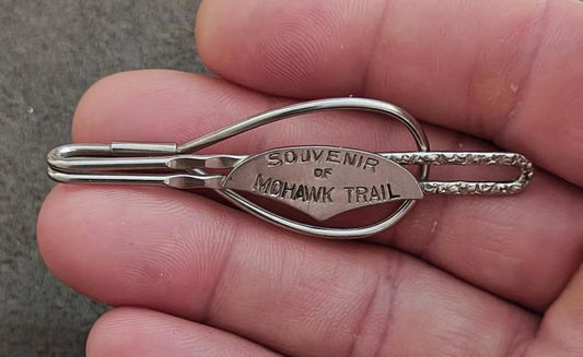 Mohawk Trail Silver Tone Tie Bar Clip