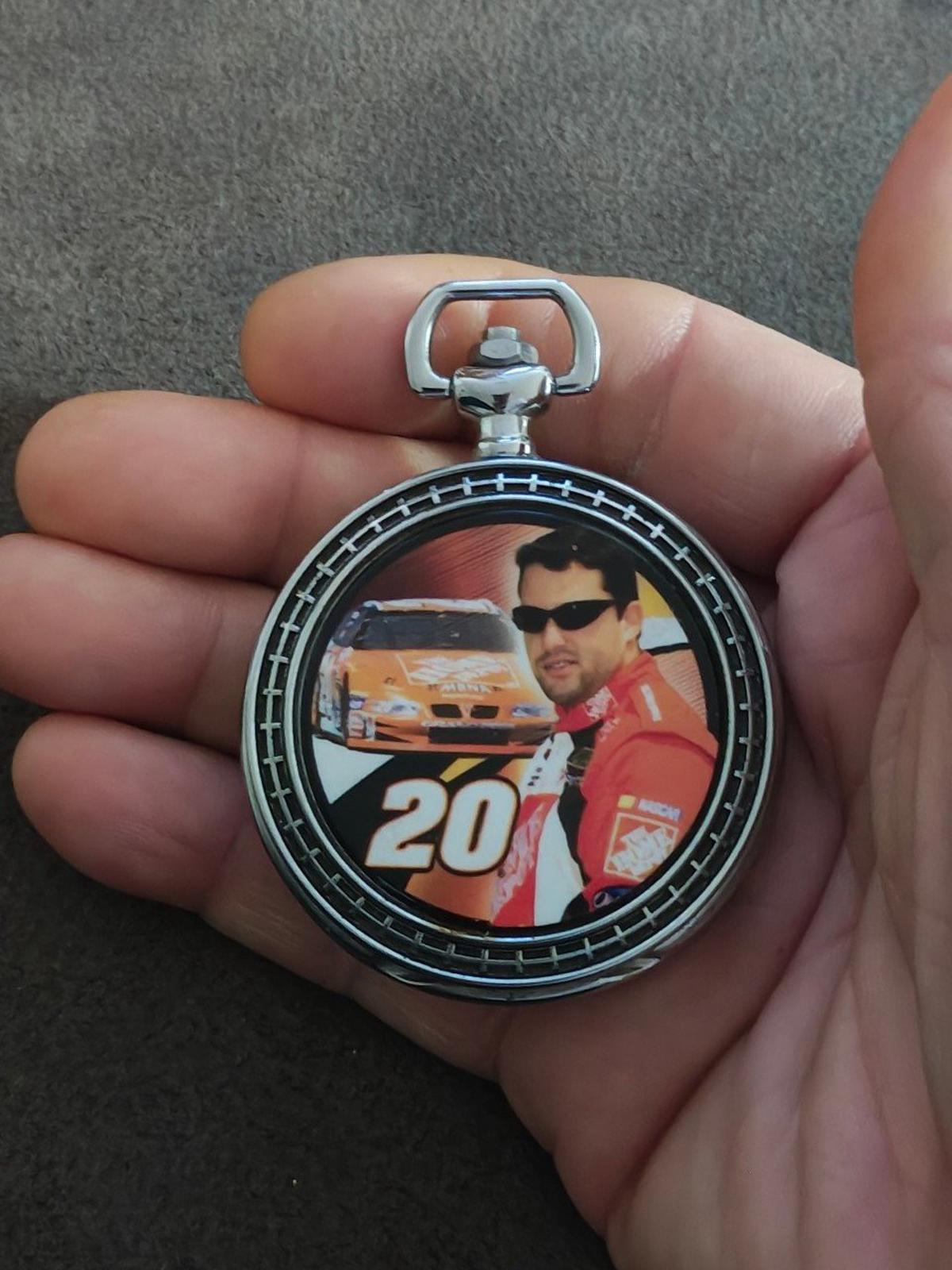2000 Franklin Mint Tony Stewart #20 Home Depot NASCAR Pocket Watch