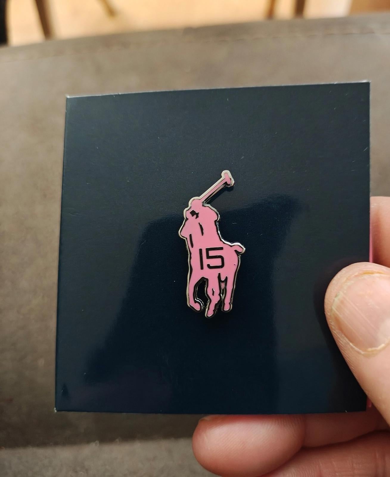 Collectible Limited Edition Ralph Lauren Pink Pony Pin New On Card.