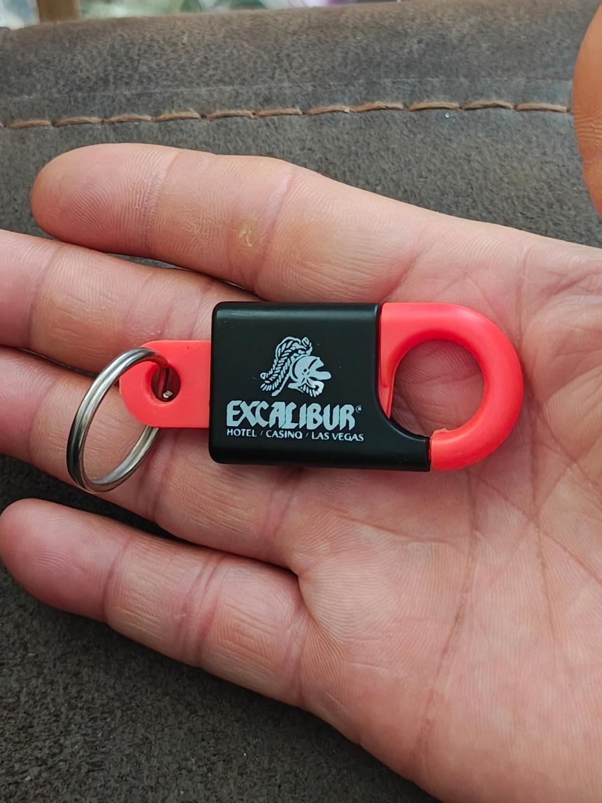 1990s Vintage Excalibur Hotel & Casino Las Vegas Keychain