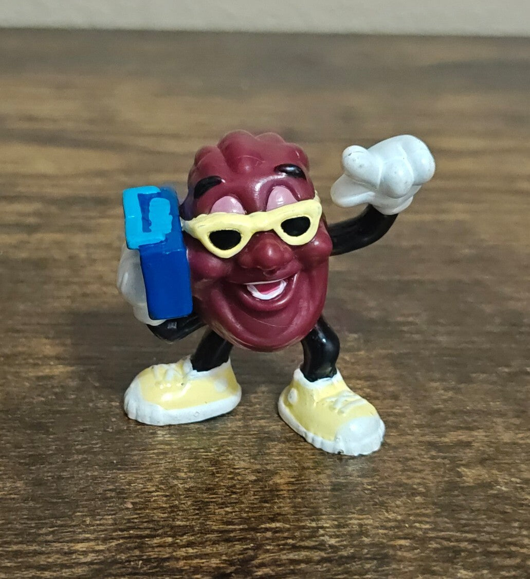 1988 Captain Toonz California Raisin With Boombox Figurine