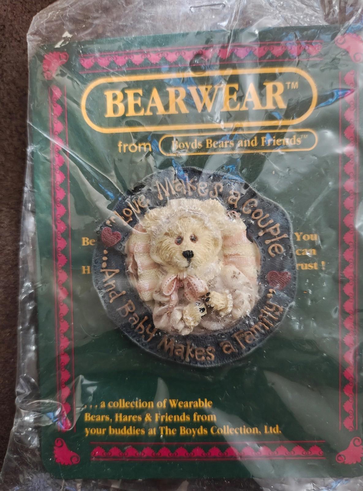 2000 Baby Bundles Bearwear Brooch From the Boyds Bears and Friends Collection