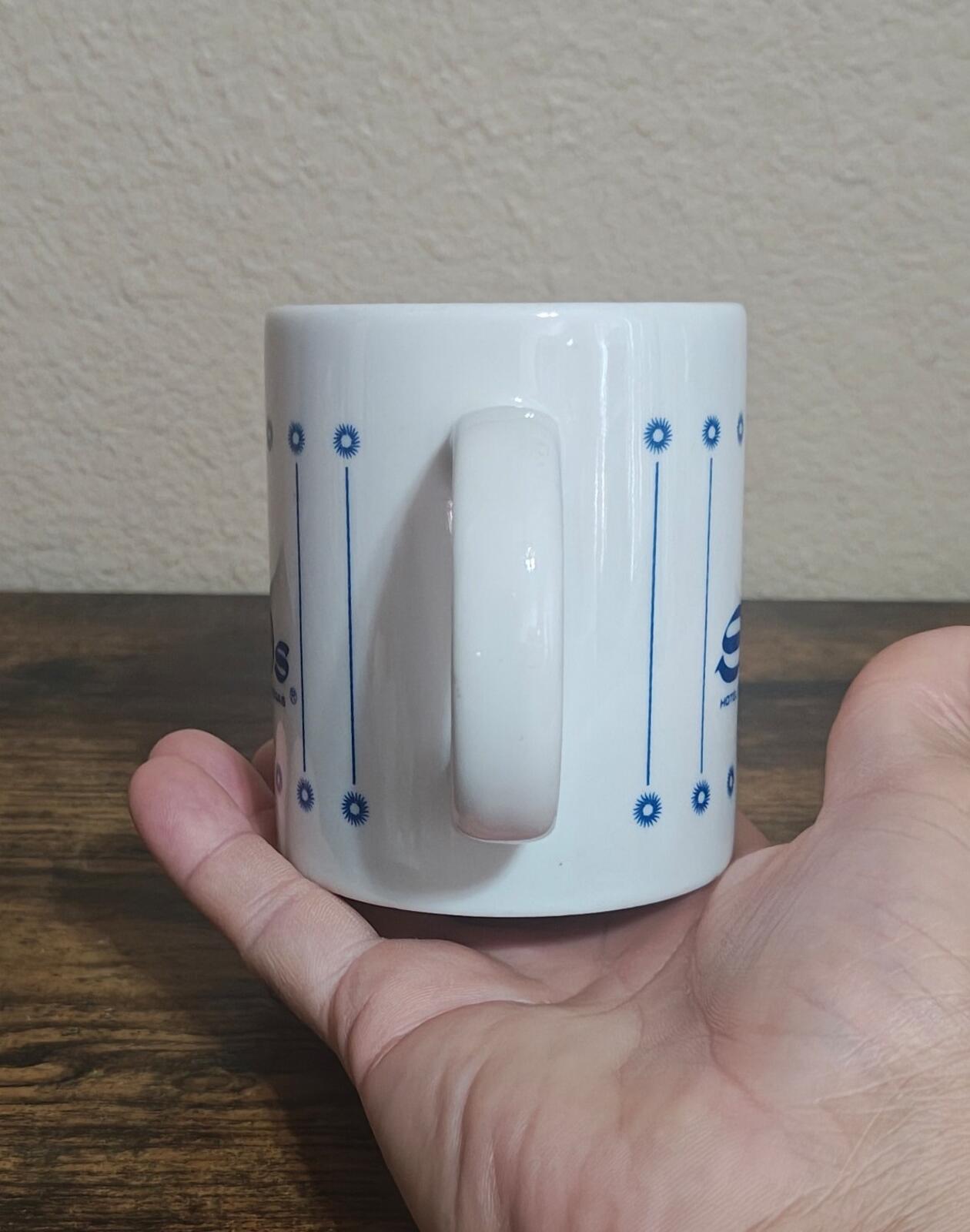 1970s/80s Sands Hotel & Casino Las Vegas  White & Blue 10 oz Ceramic Mug