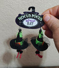 Hocus Pocus Witch Hat Hook Earrings NWT