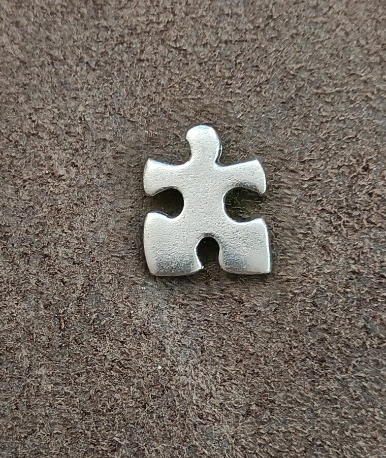 Jim Clift Fine Pewter Puzzle Piece Pin