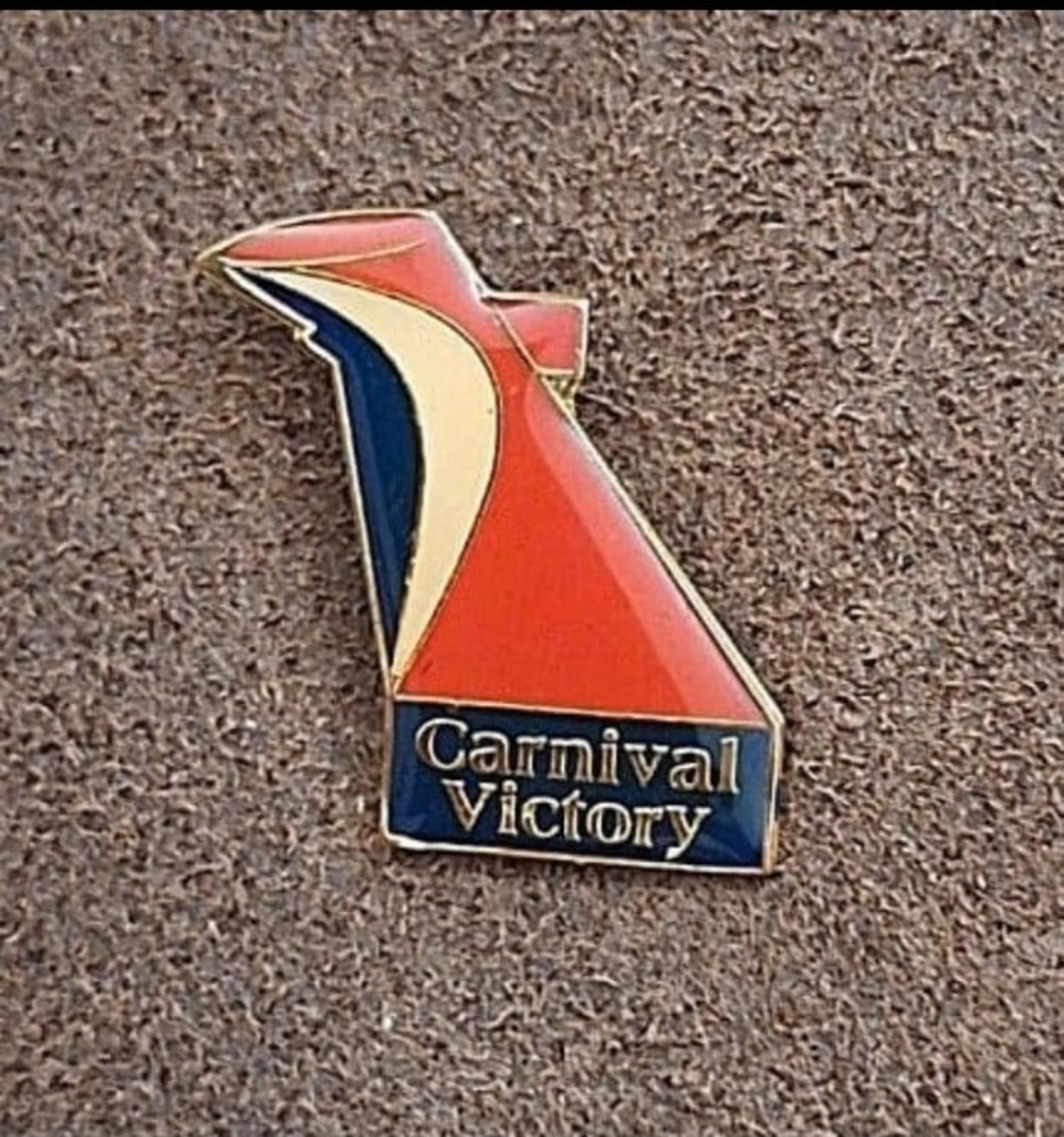 1990s Carnival Victory Cruise Lines Ship Guest VIP Enamel Pin