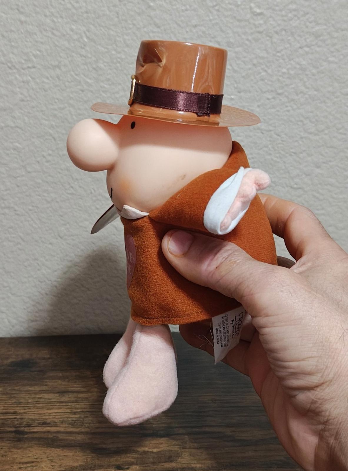 Adorable 1991  Vintage"I Love Thee" 7" Thanksgiving Ziggy Plush