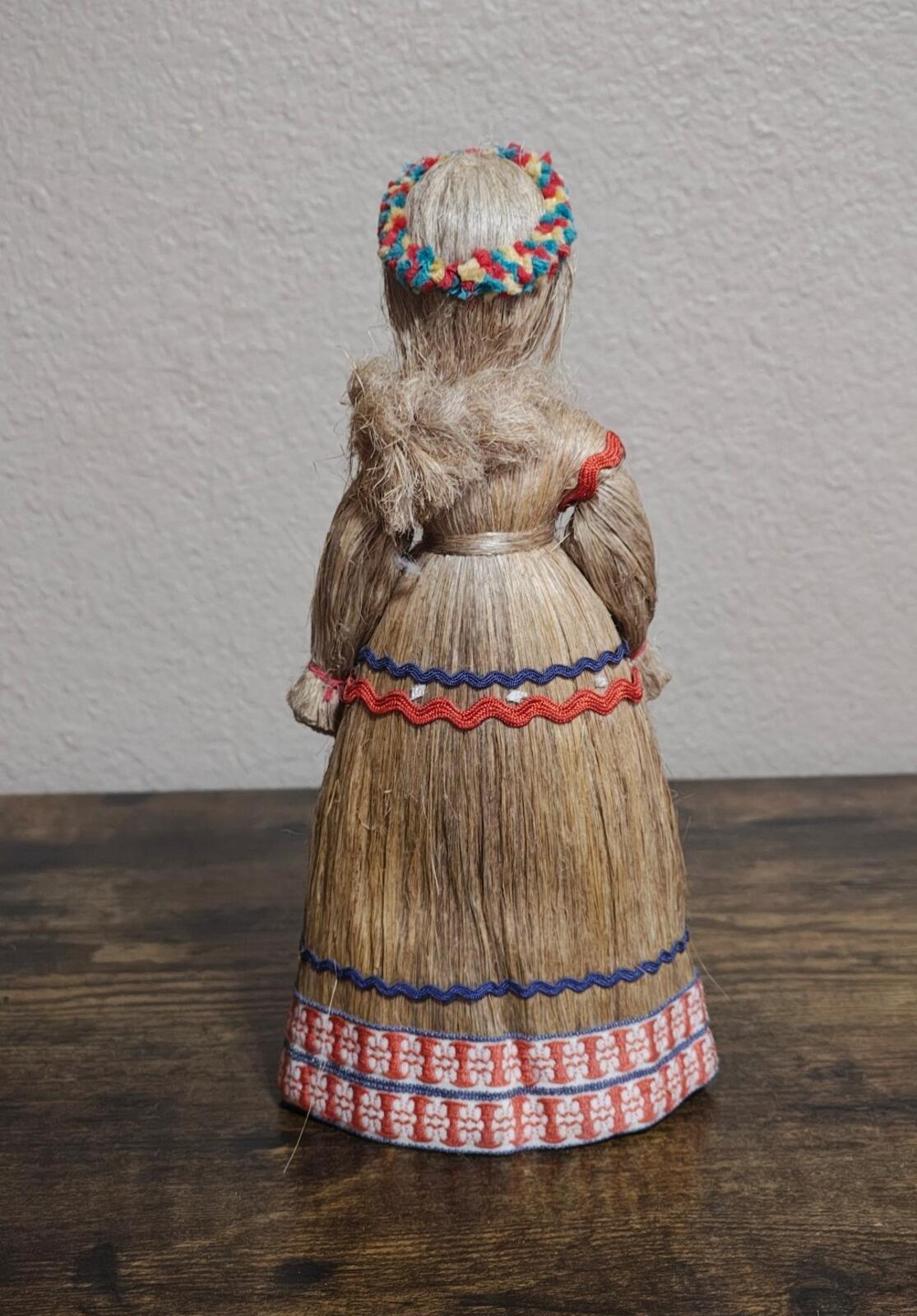 Vintage Handmade Belarus Russian Flax Folk Art Doll