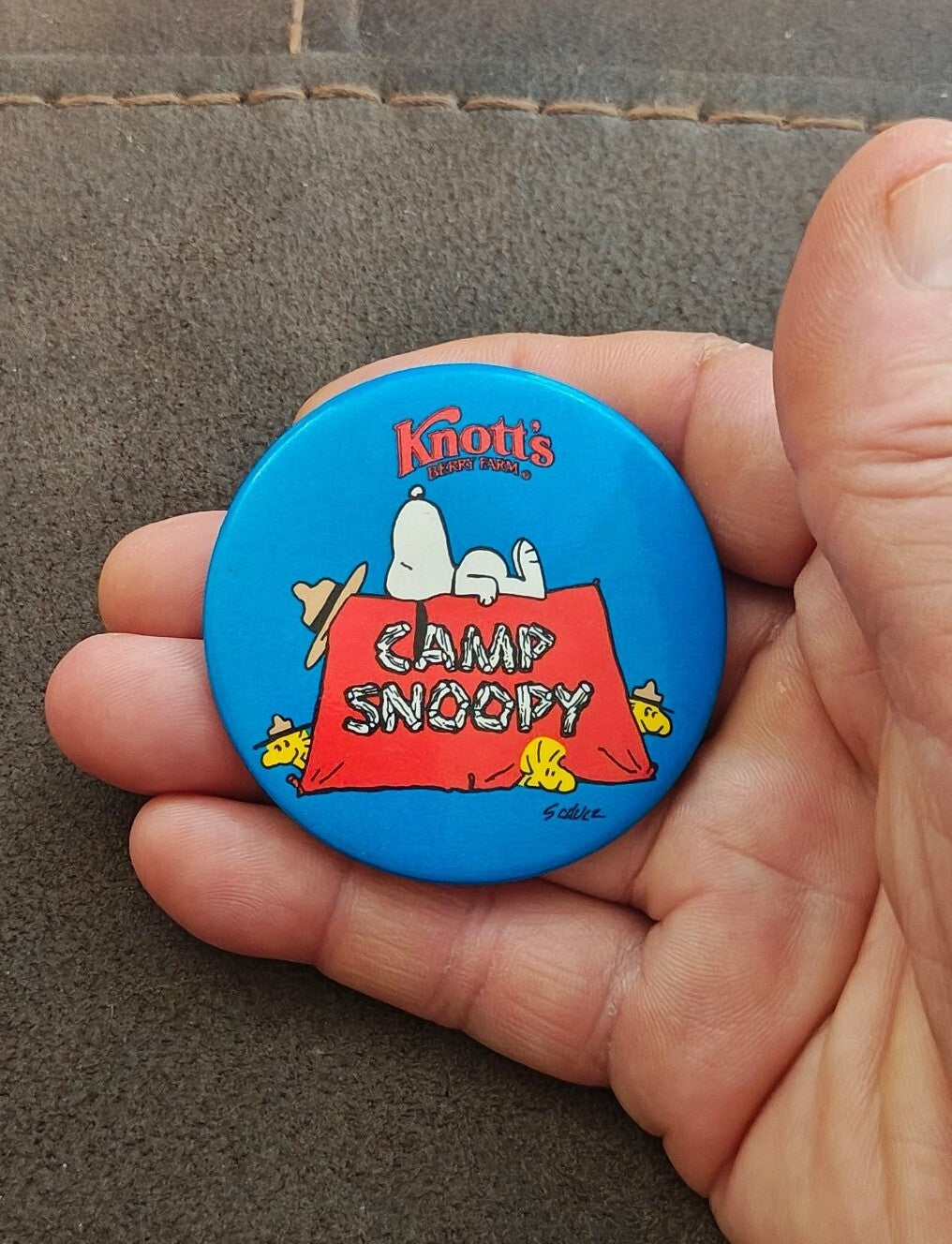 1983 Knott’s Berry Farm Camp Snoopy Promotional Pinback Button