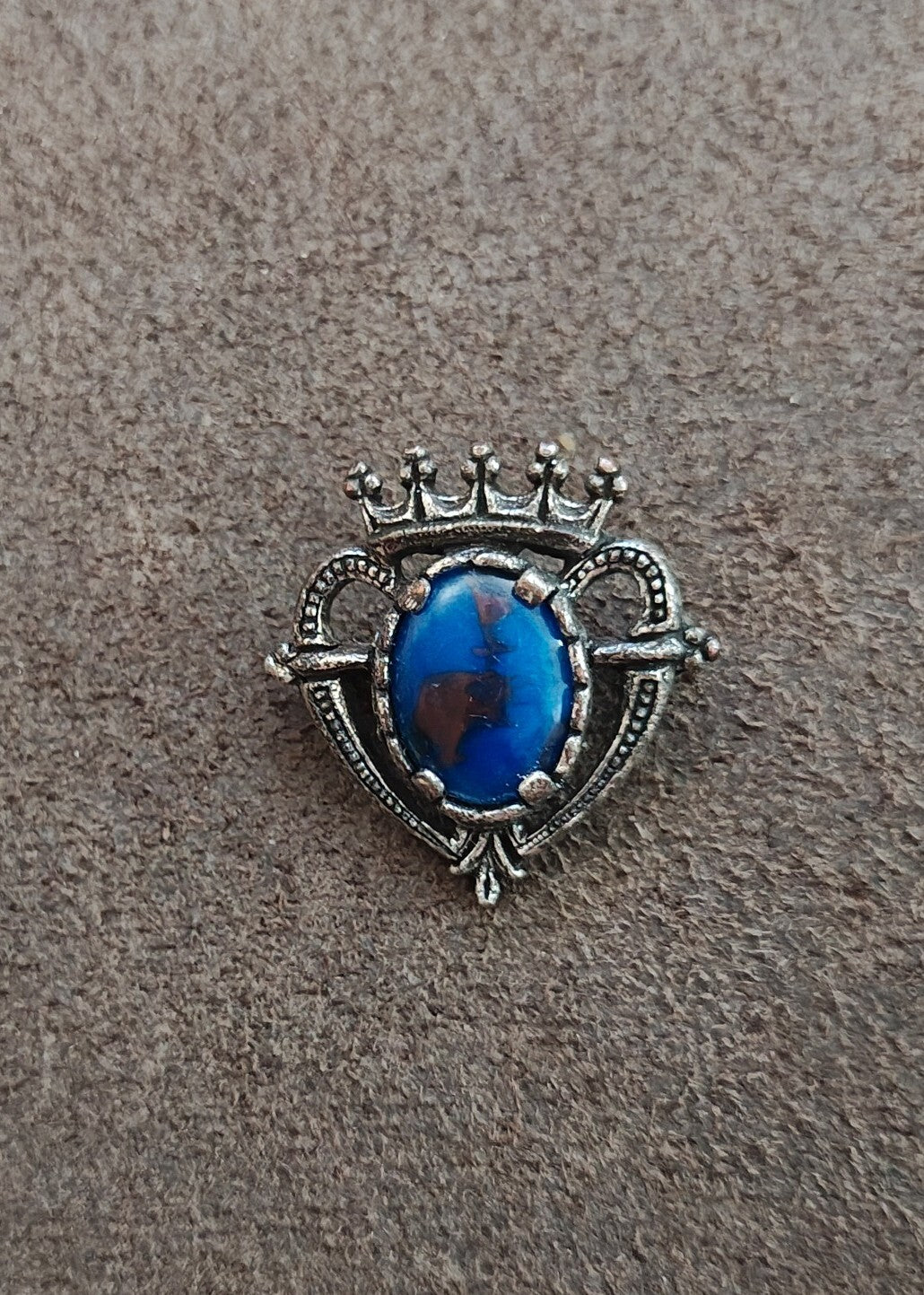 1960s/70s Signed Miracle Scottish Luckenbooth Coronet Heart  Brooch