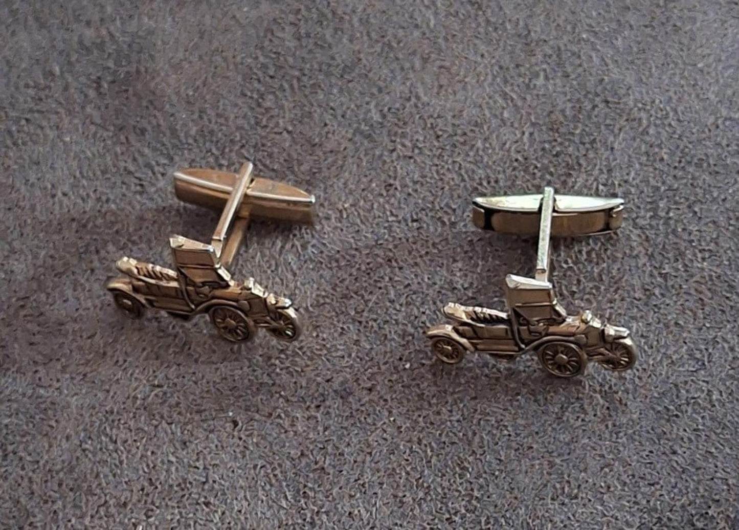 Gold Tone Ford Model T Cufflinks