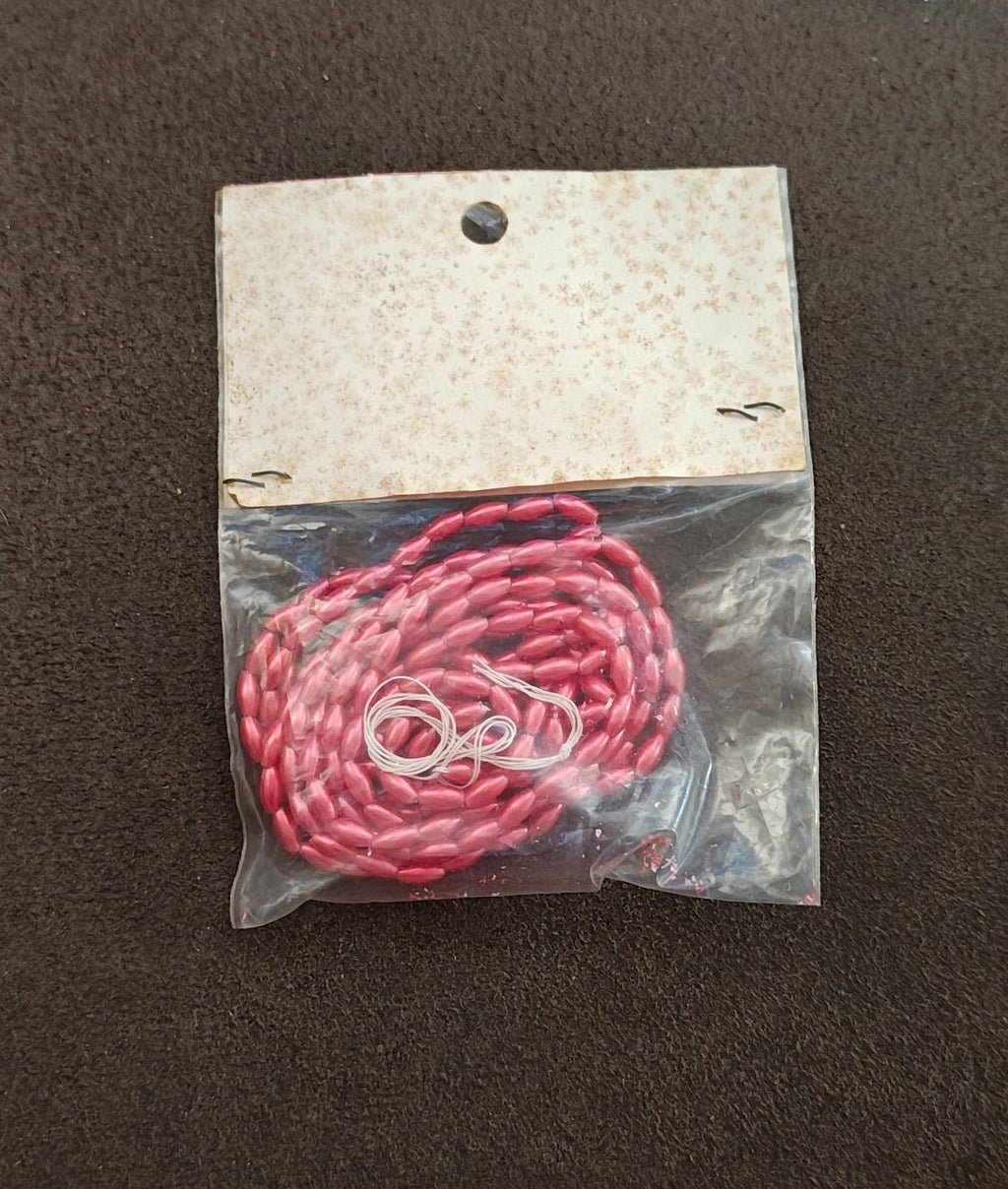 1960s/70s Pack Of Bowman's Brand Plastic Craft Beads From Lasalle Illinois NOS