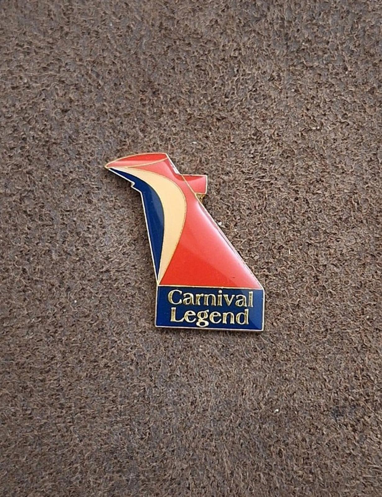 1990s Carnival Legend Cruise Lines Ship Guest VIP Enamel Pin