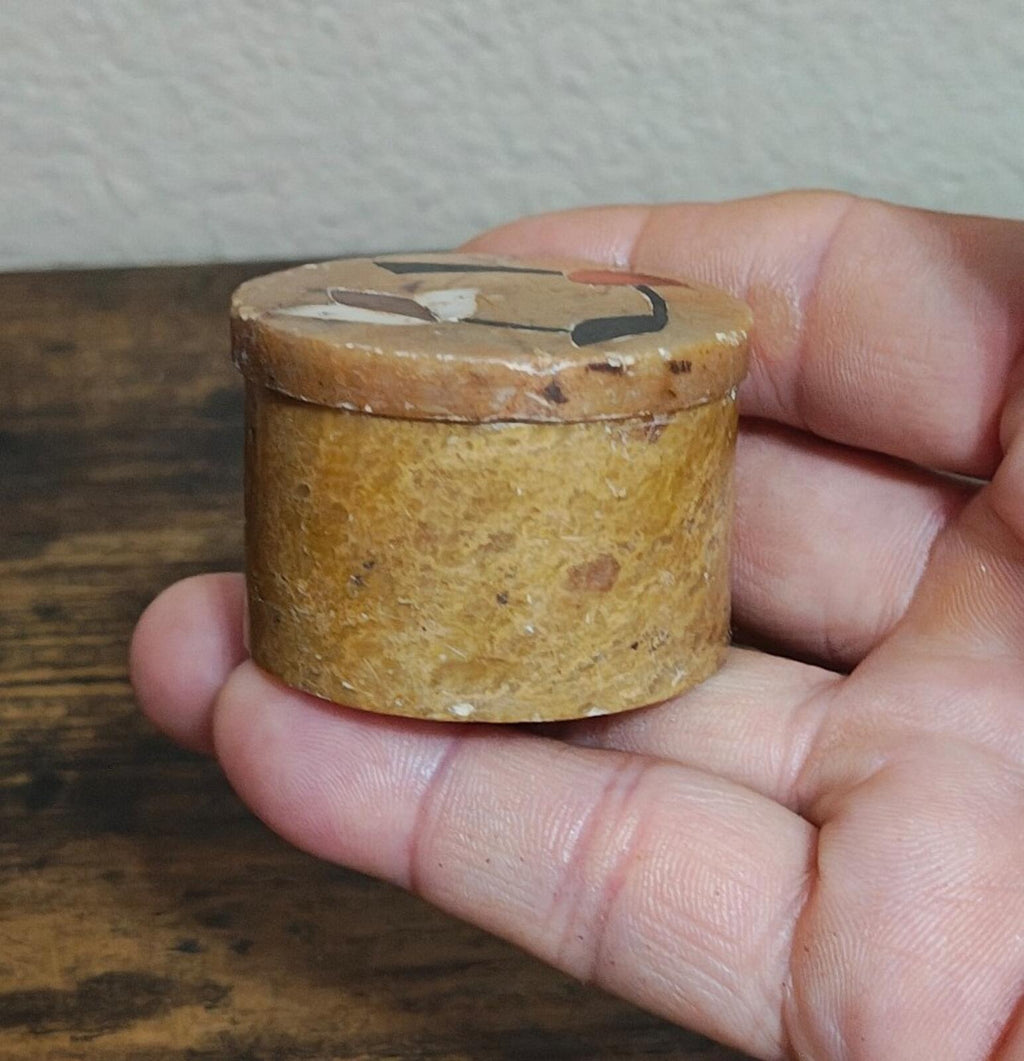 1950s Rare (Hard To Find) Carved Soapstone Trinket Box