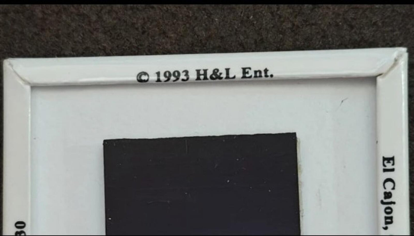 1993 Black & White Bingo Card Metal Magnet/Refrigerator Magnet
