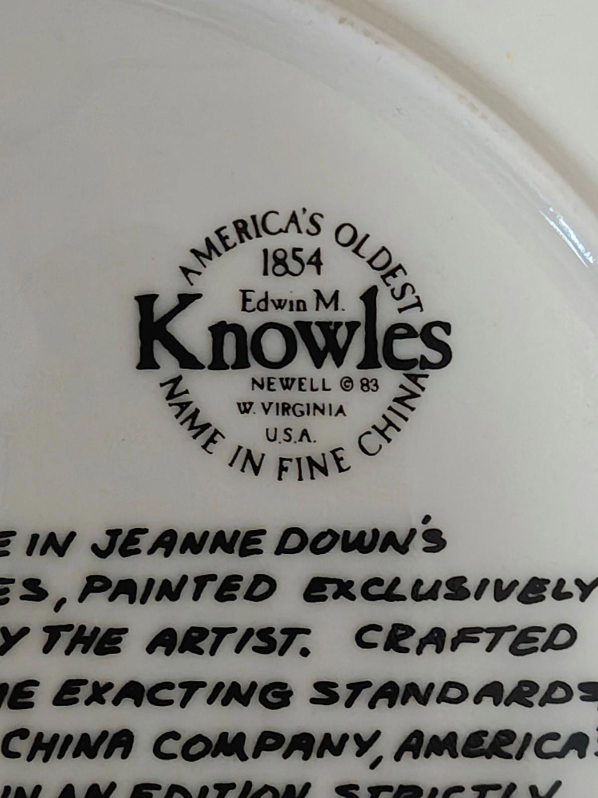 1983 Knowles "Fish Story" from Friends I Remember By Jeanne Downs Plate
