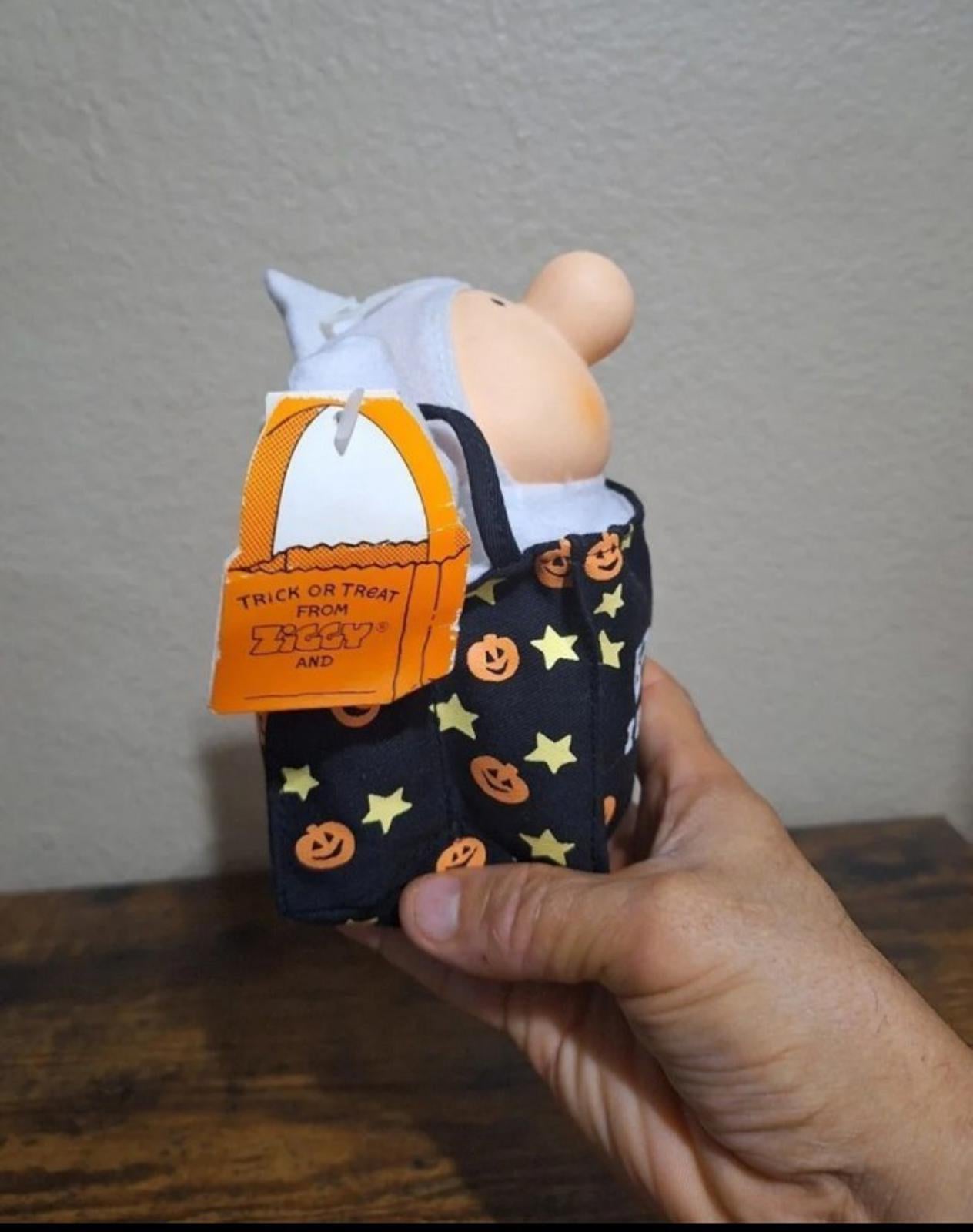 1991 Vintage Halloween " Boo I Love You" 7" Ziggy Plush
