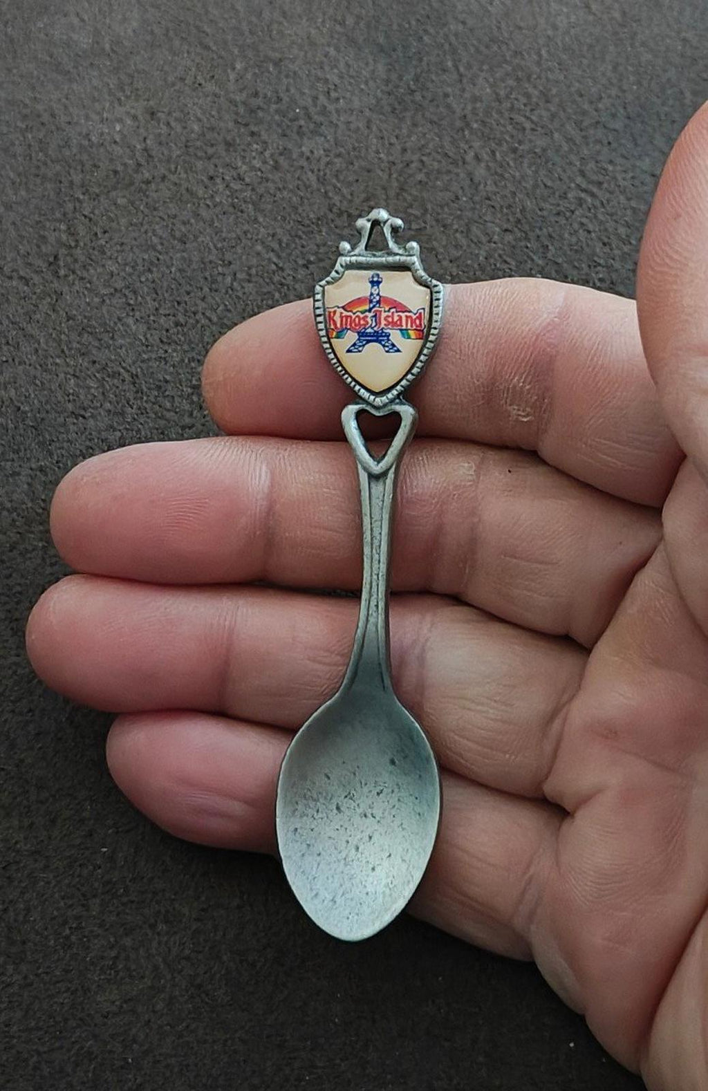 1980s Vintage Kings Island Pewter Souvenir Spoon