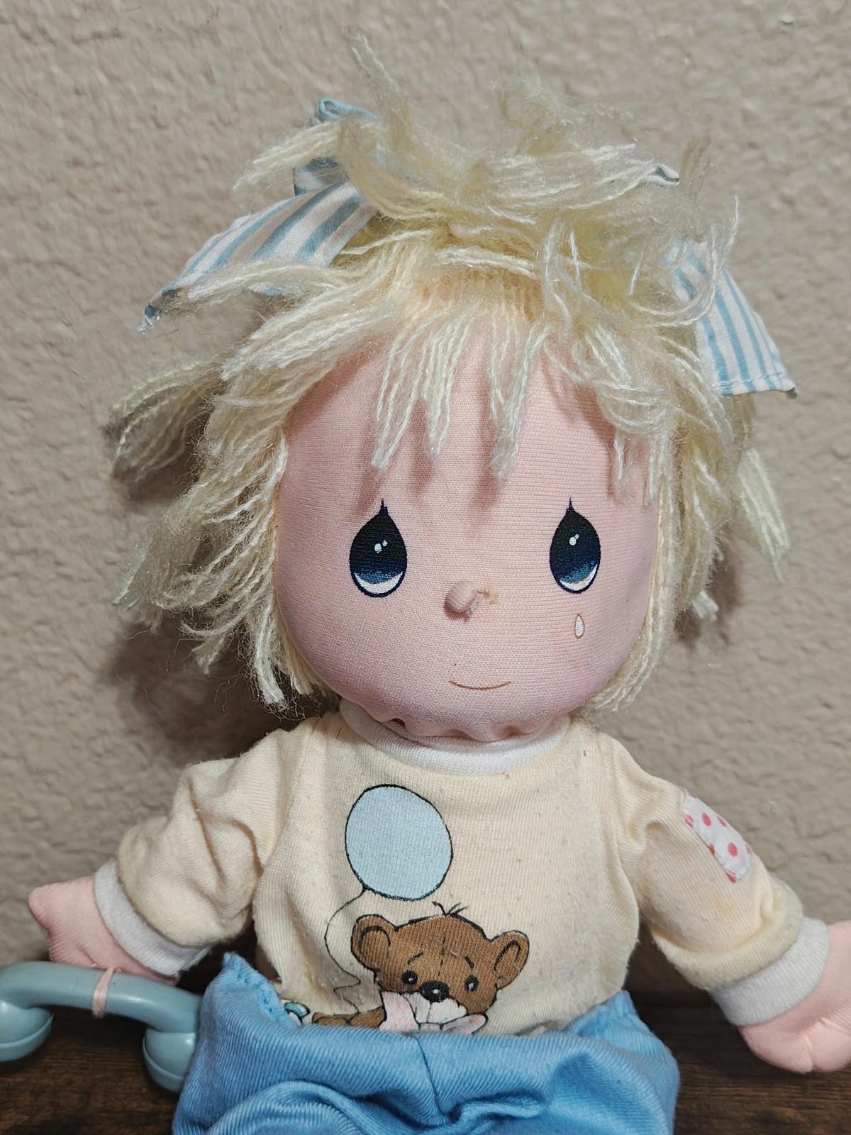 1986 Vintage Precious Moments Friendship Line Series "I Miss You" Boy Doll Plush