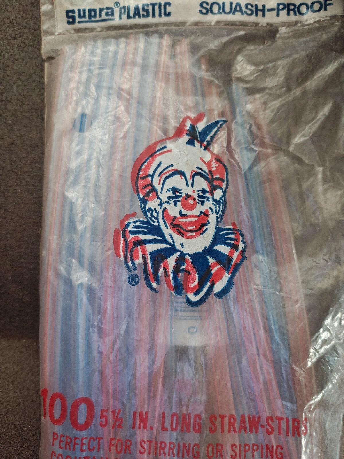1960s/70s Carnival Brand "Supra Plastic" Bar-Cocktail-Stirs New Old Stock