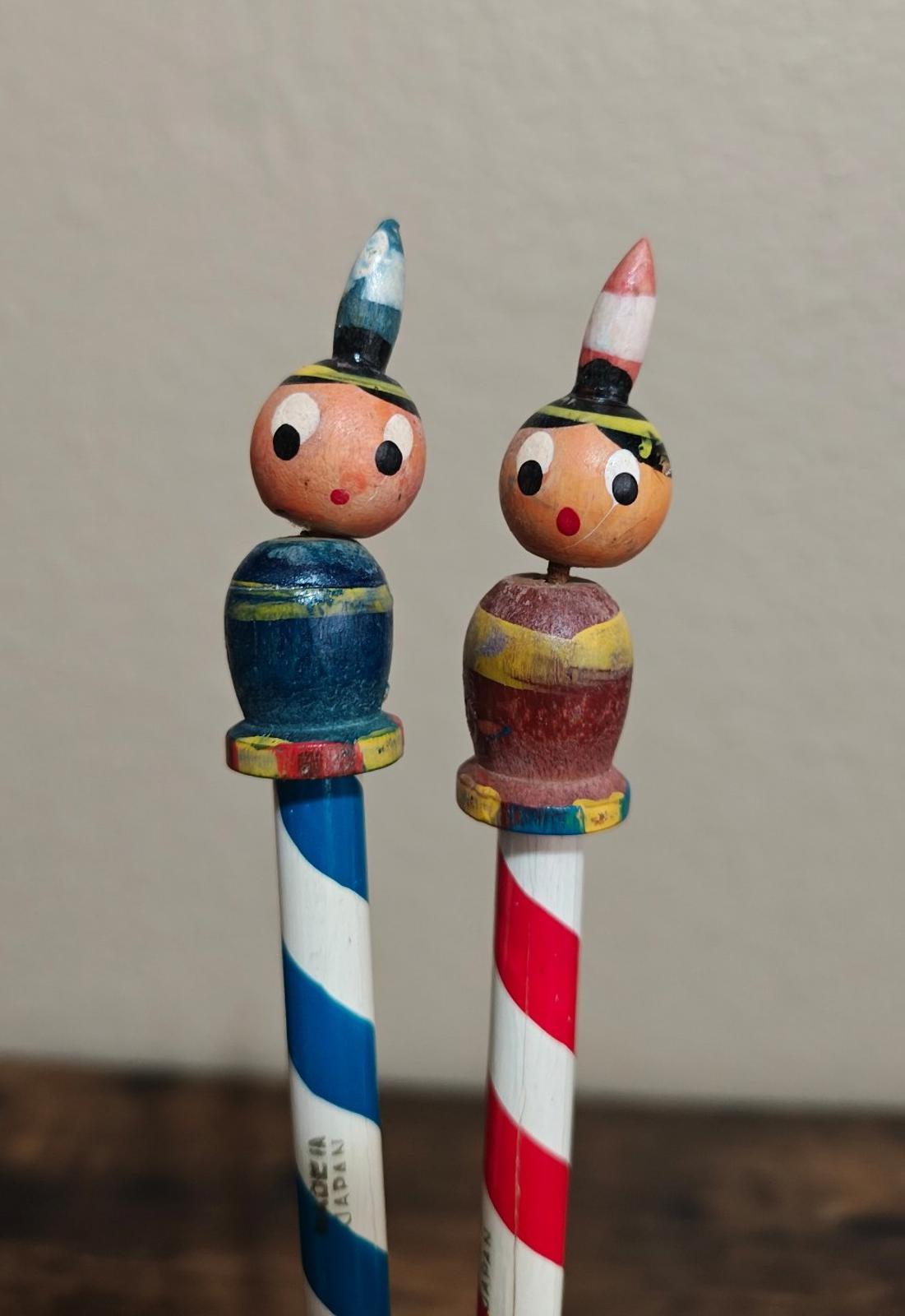 60s Indian Top Pencil From Fort Lincoln State Park Mandan North Dakota