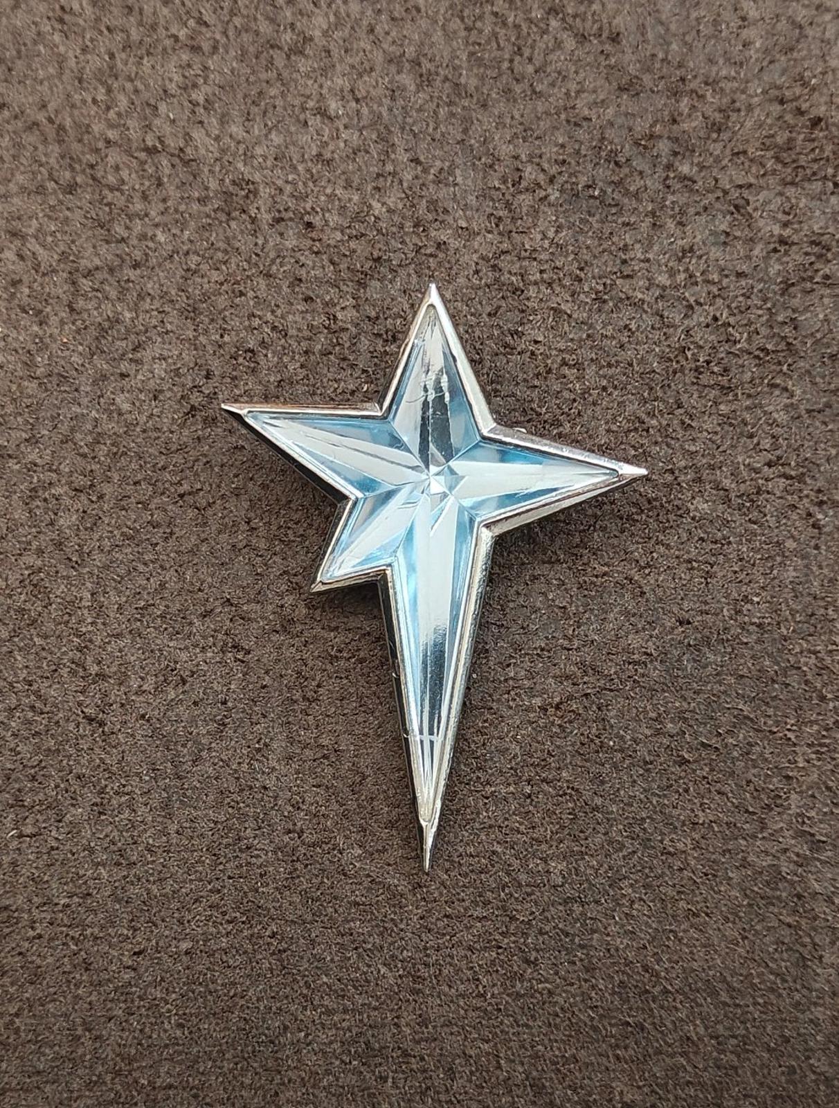 1990s Signed Thierry Mugler "Angel" Star Brooch.