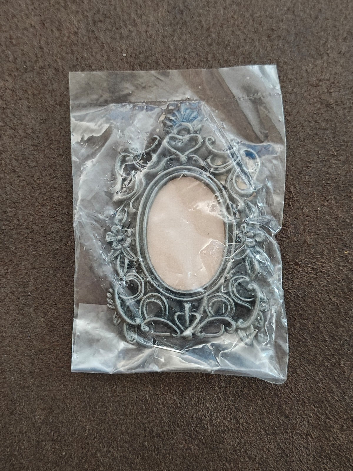1970s/80s Pewter Tone Ornate Baroque/Victorian/Rococo Style Picture Frame NOS