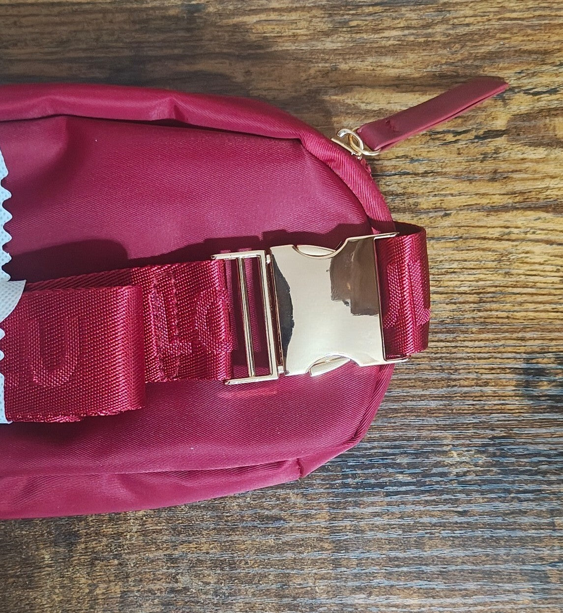 Loulu Everywhere Red Canvas Belt Bag