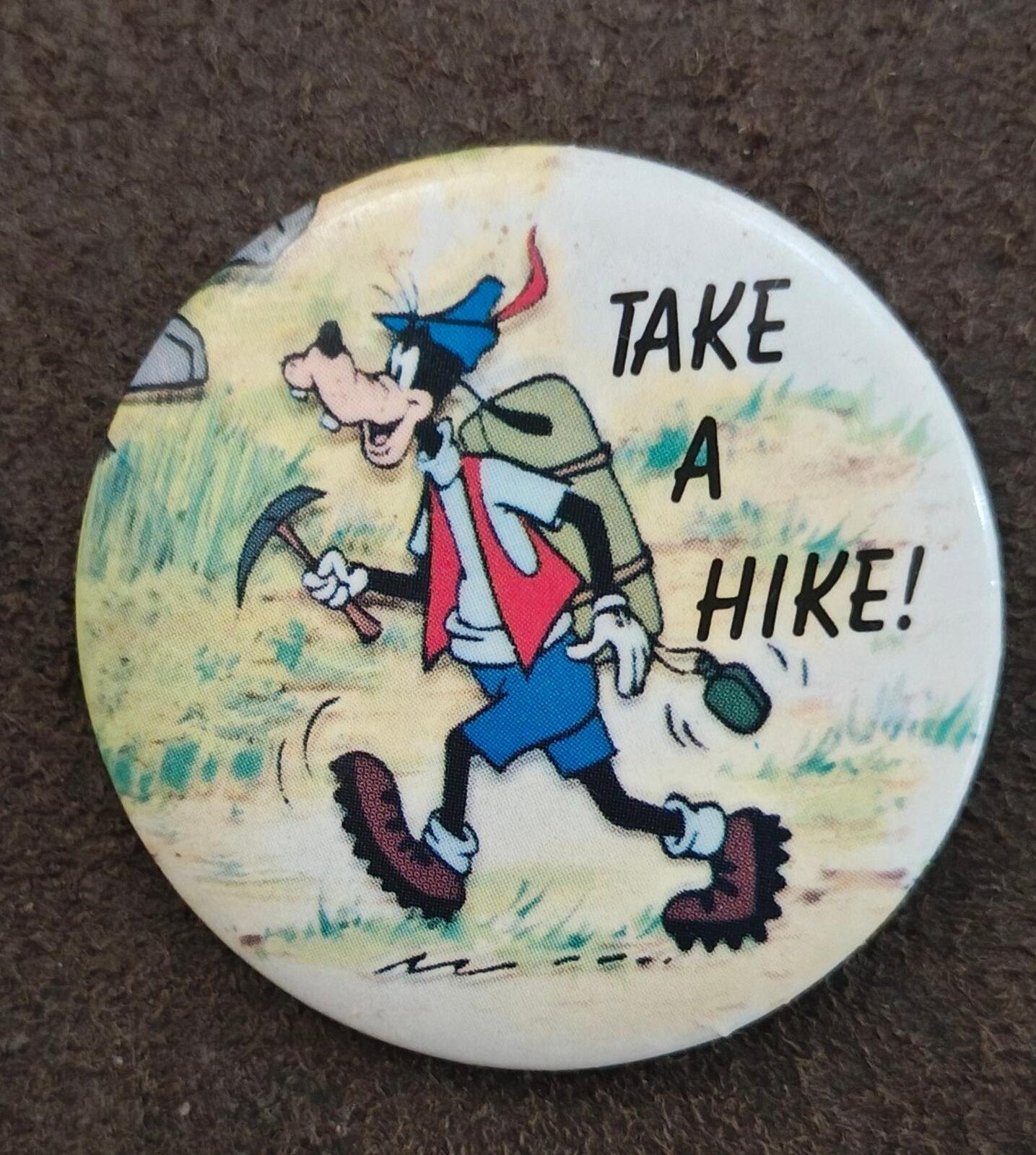1987 Walt Disney "Take A Hike" Goofy Pinback/Pinbutton