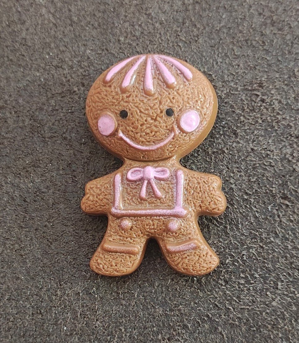 1972 Avon Gingerbread Man Pin Pal Fragrance Glacé Brooch Pin