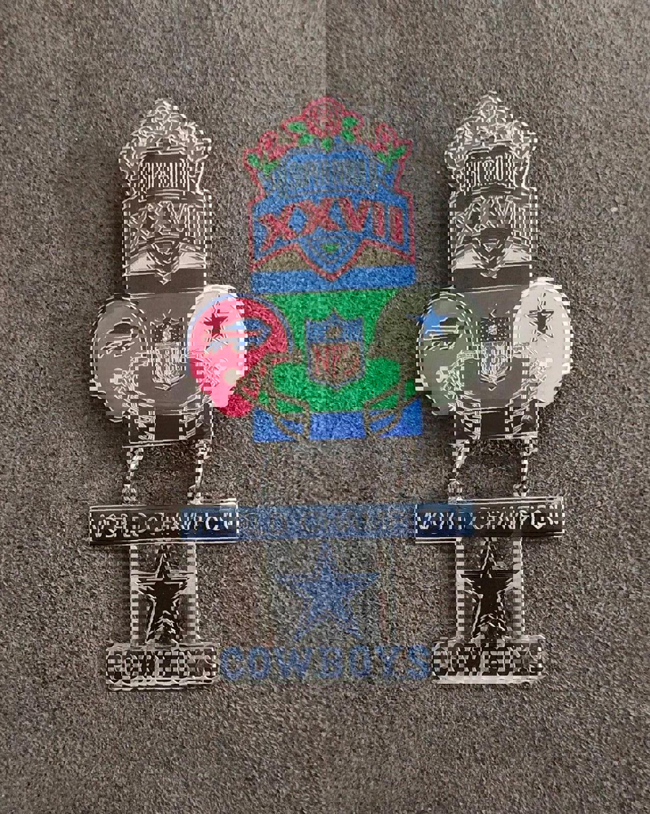 1993 Champion Dallas Cowboys Super Bowl XXVII Commemorative Pin