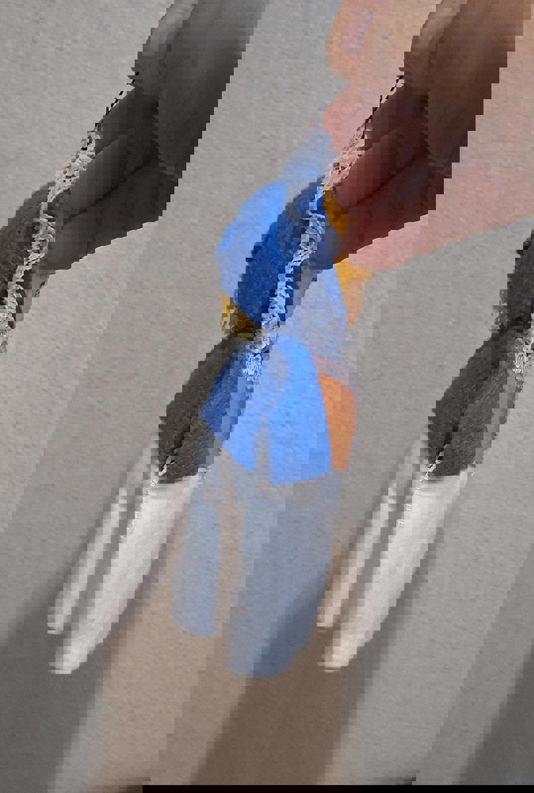 Handmade Vintage Pilgrim Girl Ornament Figurine