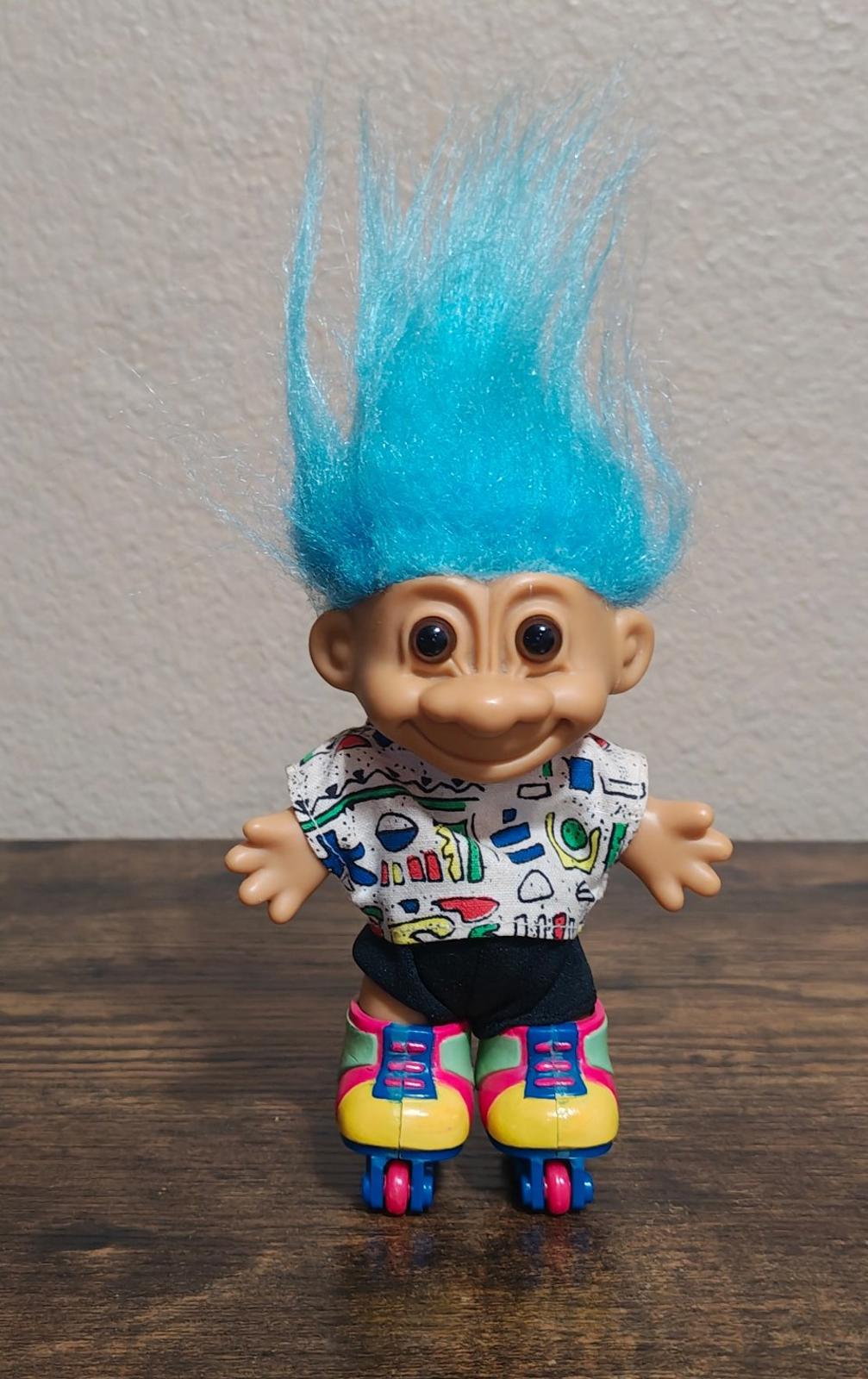 1990s Vintage Russ Troll Doll "Roller Blader Edition.