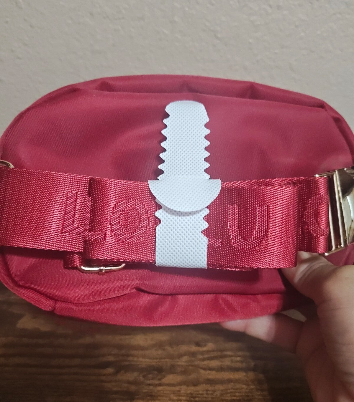 Loulu Everywhere Red Canvas Belt Bag