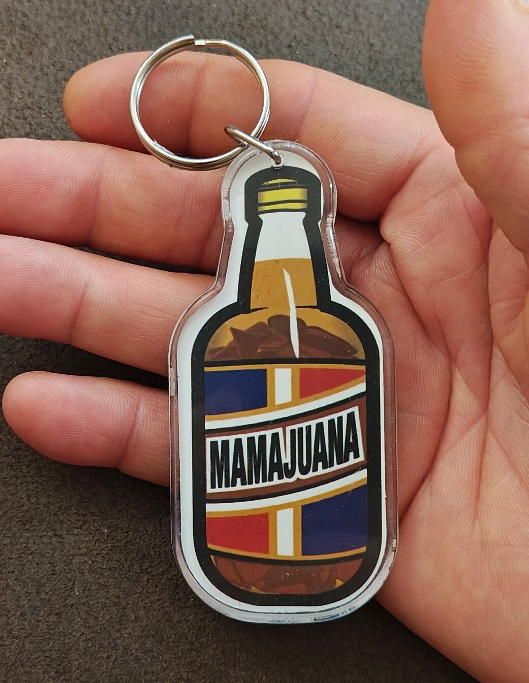 Mamajuana Double Sided Acrylic Keychain