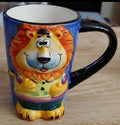 Colorful 3D Lion Ceramic Mug