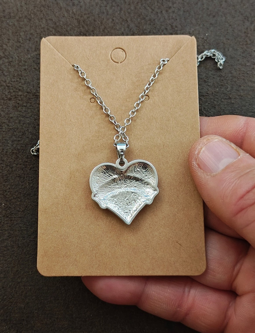Silver Tone "Big Sis" Crystal Heart Pendant Necklace New On Card