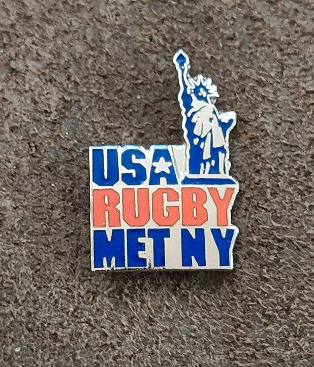 1980s/90s USA Rugby Met NY Statue of Liberty Pin