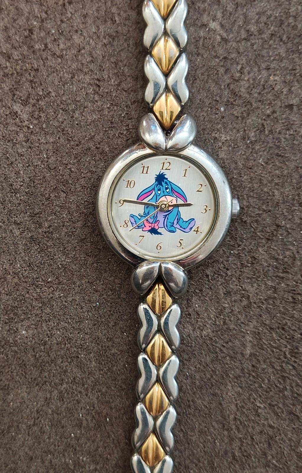 Rare 90s (Retired) Disney Eeyore Two Tone Bracelet Ladies Watch Model (MC0672)