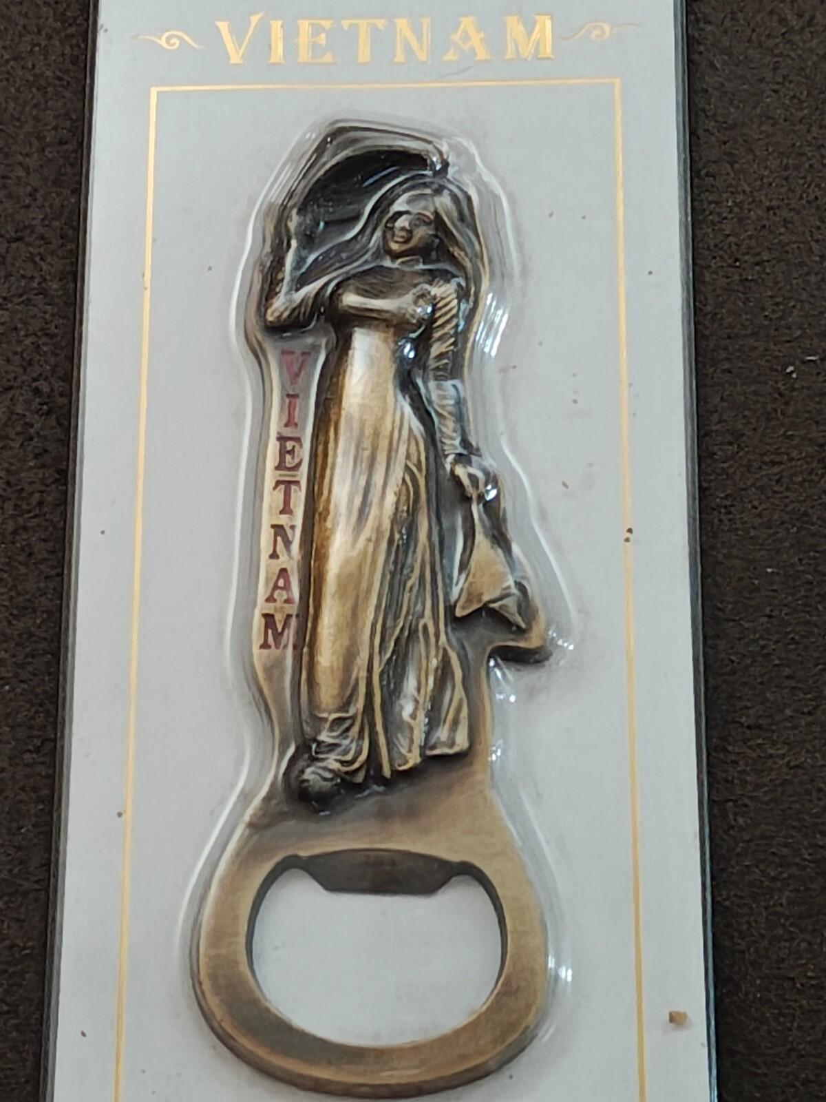Vietnam Magnetic Souvenir Brass Bottle Opener