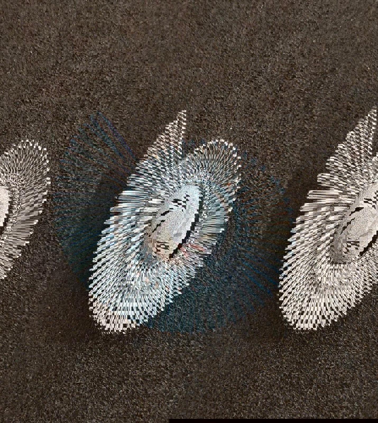 1960's Silver Tone Spiral Scarf Clip