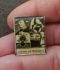 1990s Médicos Sin Fronteras (Doctors Without Borders) Silver Tone Enamel Pin