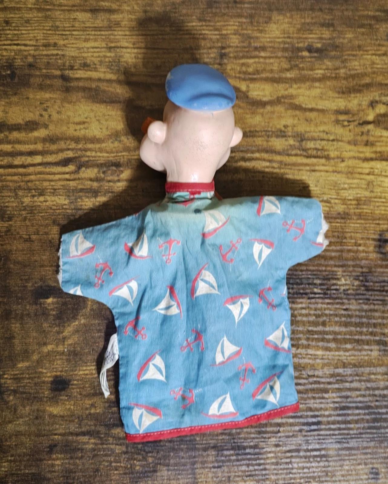 1950s Vintage Gund Manufacturing Co. Popeye the Sailor Hand Puppet