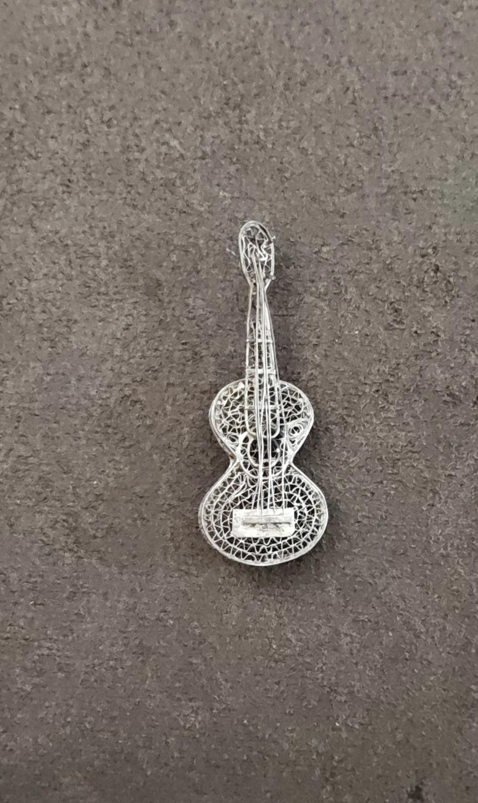 1960s Mexican Sterling Silver Filigree Ornate Brooch