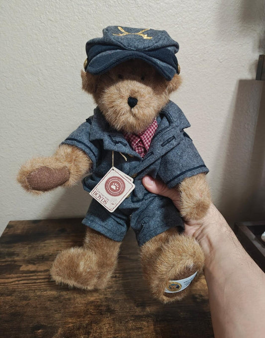 Early 2000s Rare Retired Boyds Bears Civil War Collection "Dixon" Bear Plush
