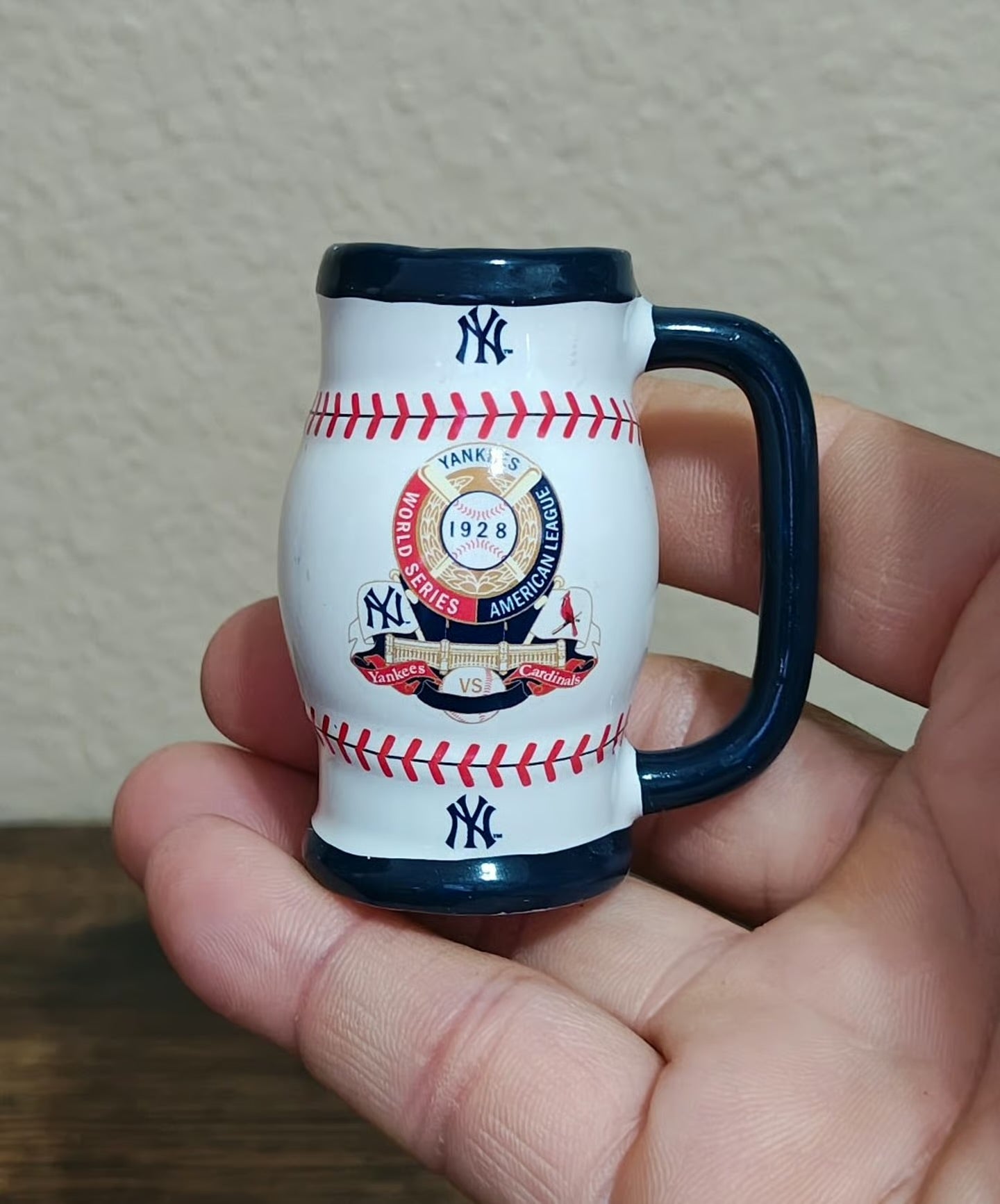 New York Yankees 1928 World Series Champions Decorative Miniature Mug