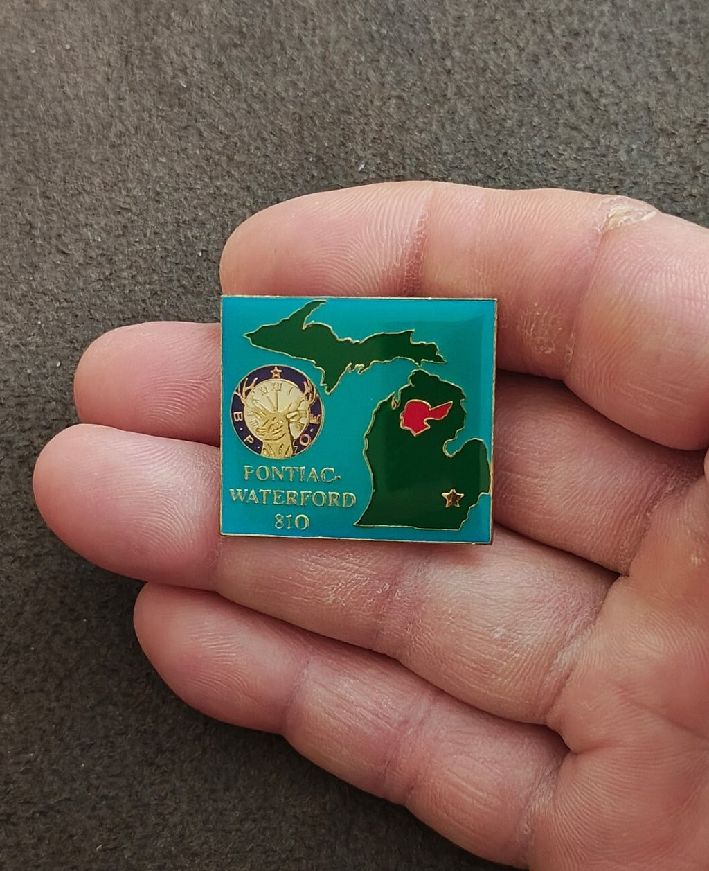 1990s BPOE Elks Lodge 810 Pontiac-Waterford Michigan State Pin