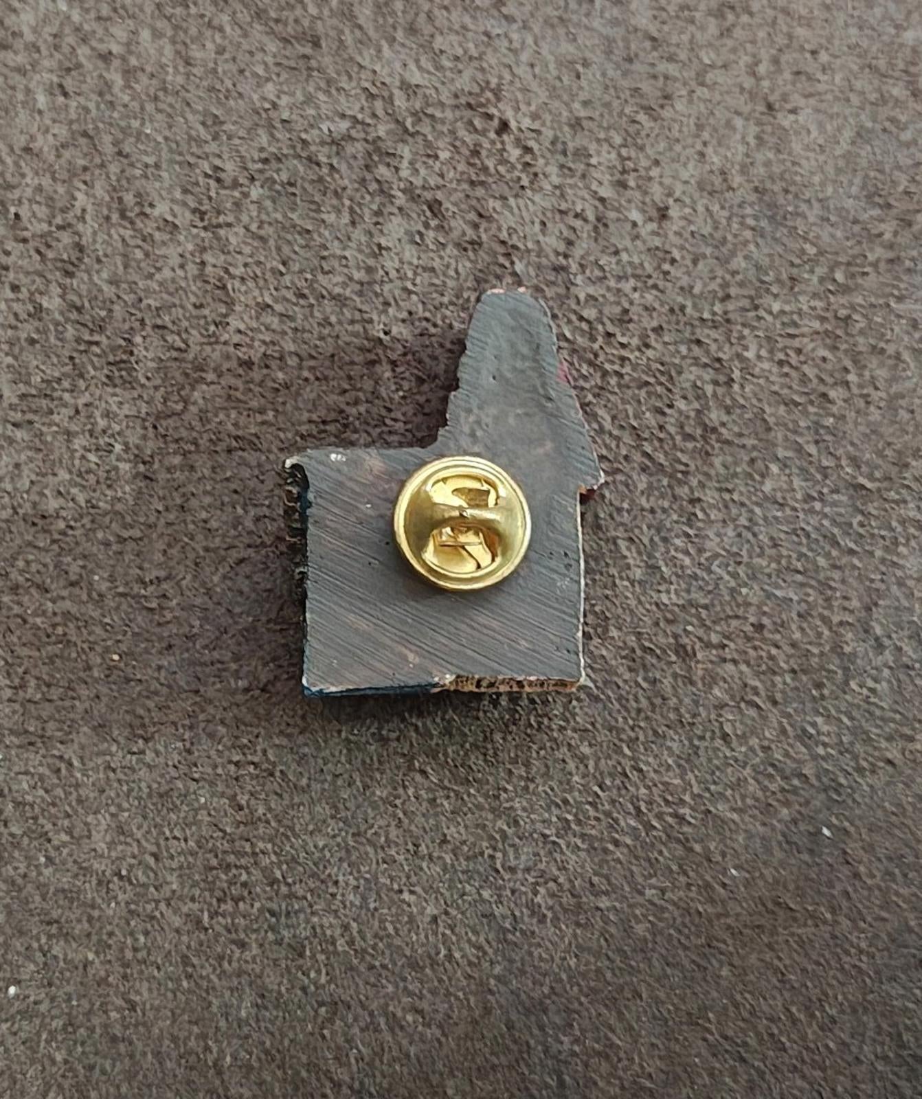 1980s Country Style 3D Birdhouse Resin Pin
